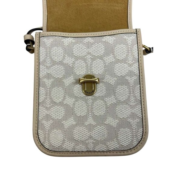 Coach Restored Tall Studio Crossbody Women's Shoulder Bag CA191 Brass/Chalk Ivo - Picture 11 of 16